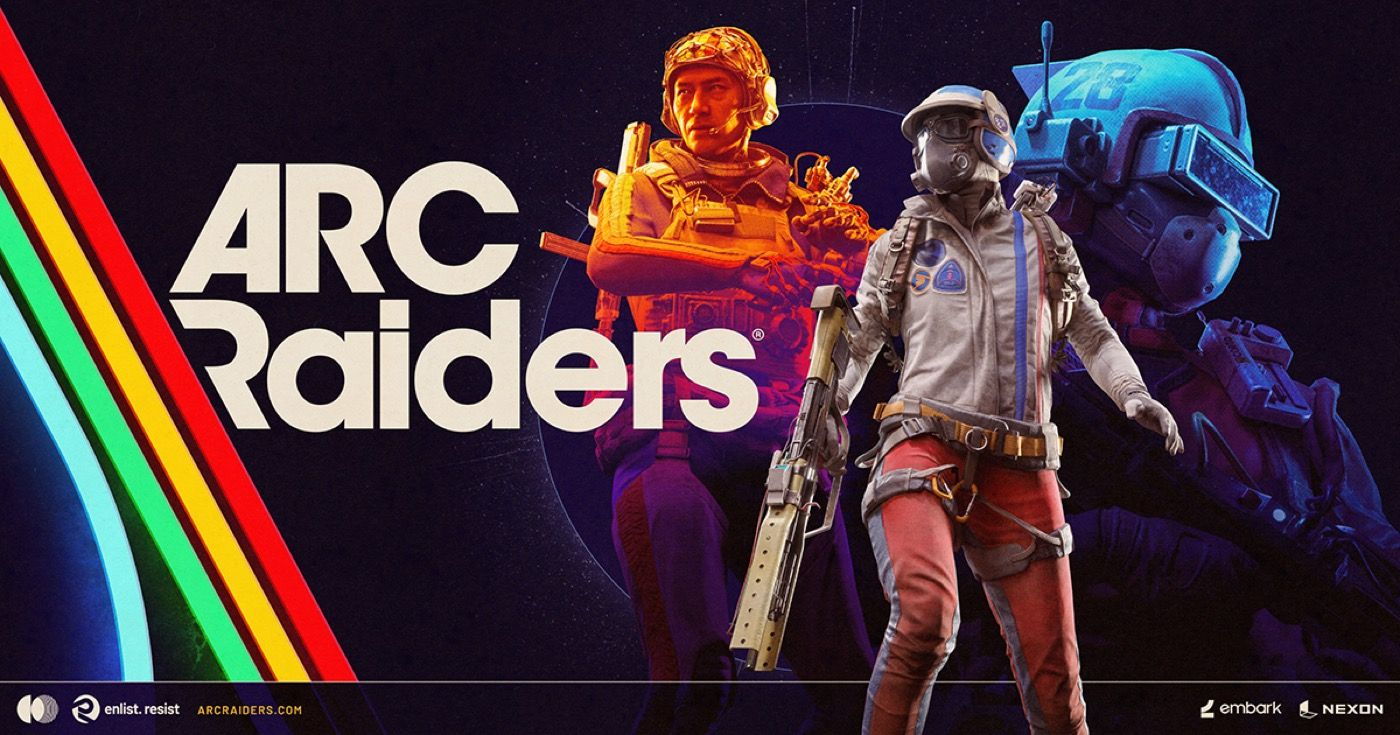 ARC Raiders official key art showing Raiders in the Rust Belt